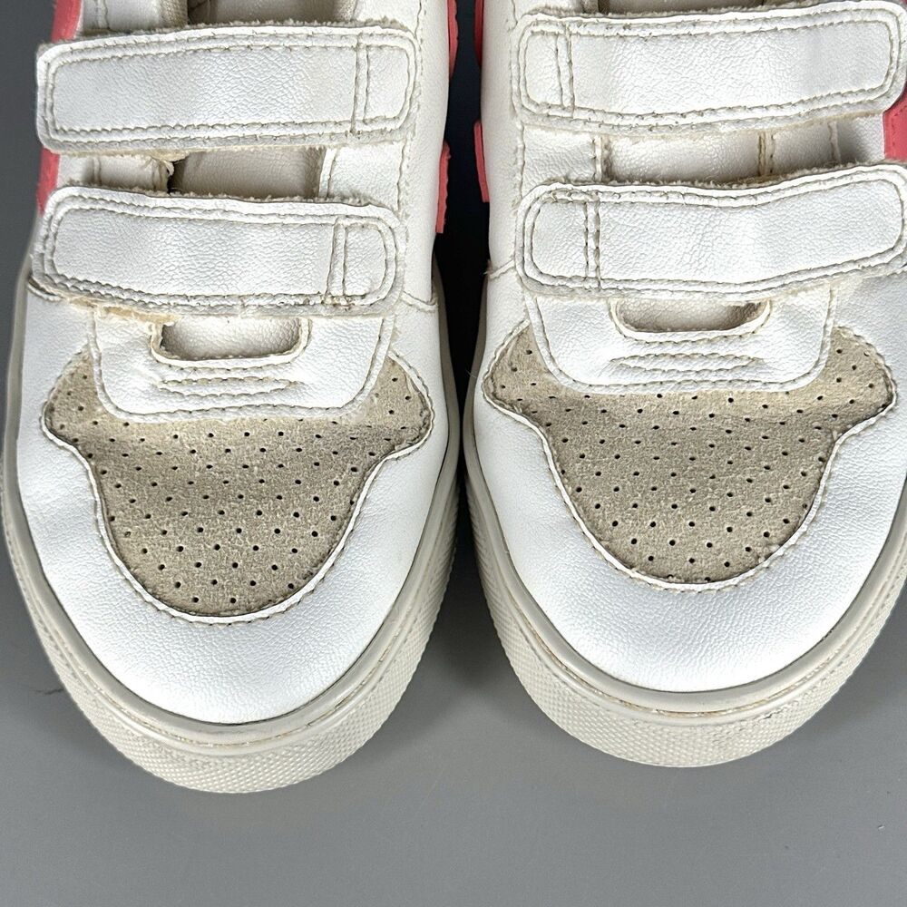 Veja Small V-10 Mid Sneakers Leather Toddler US 2 EU 33 White Pink - Picture 5 of 15
